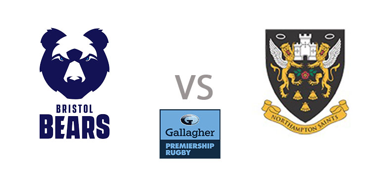 Bristol Bears vs Northampton Saints 7.45pm Kick Off