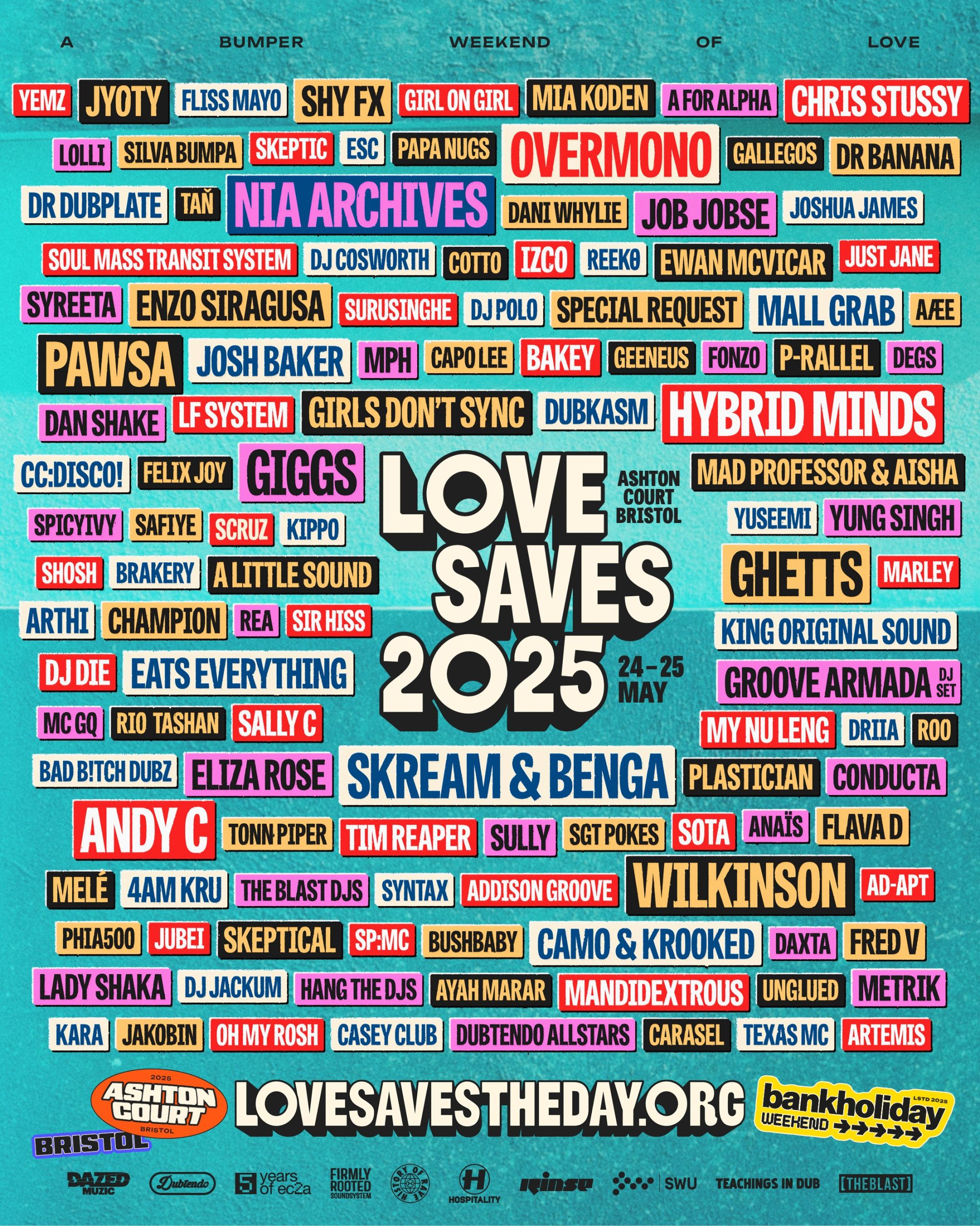 Love Saves The Day Festival 24th May – DAY PARKING – PREPAID ONLY
